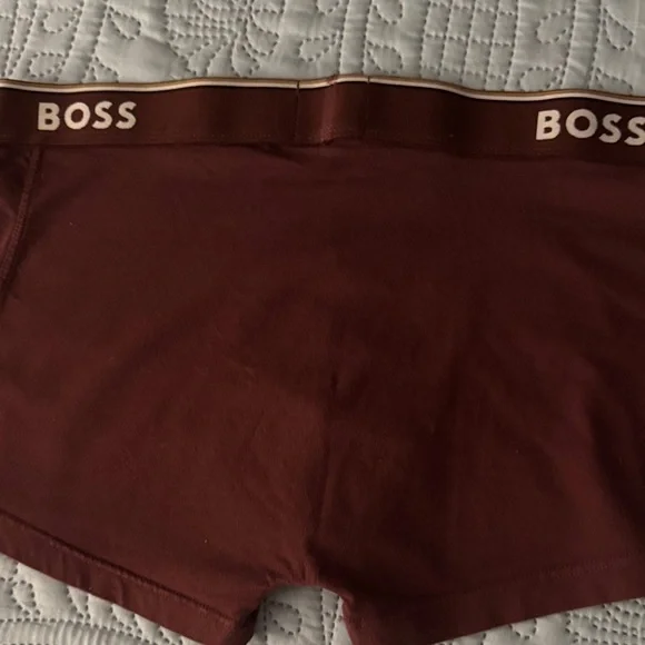 Boss Men's Boxer Briefs - dark blue, red, and brown - Picture 6 of 9